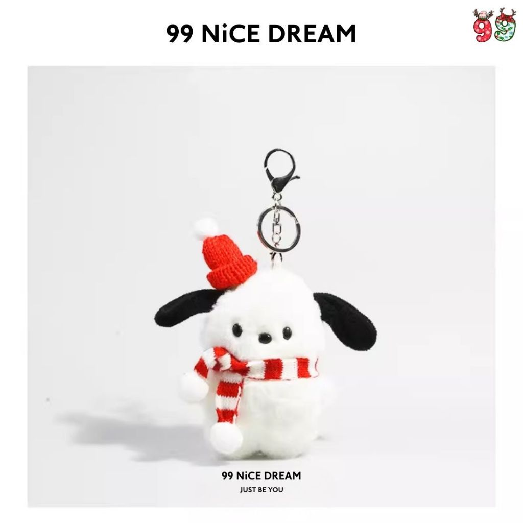 Charm Treo Túi Chó Bông PaCha Cute – Móc Khóa Bông Dễ Thương Trang Trí Túi Xách